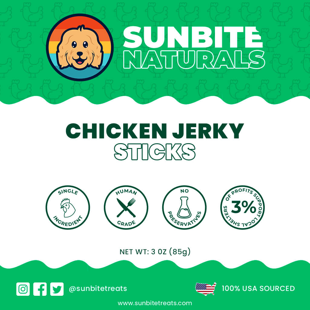 Dehydrated Chicken Jerky Sticks