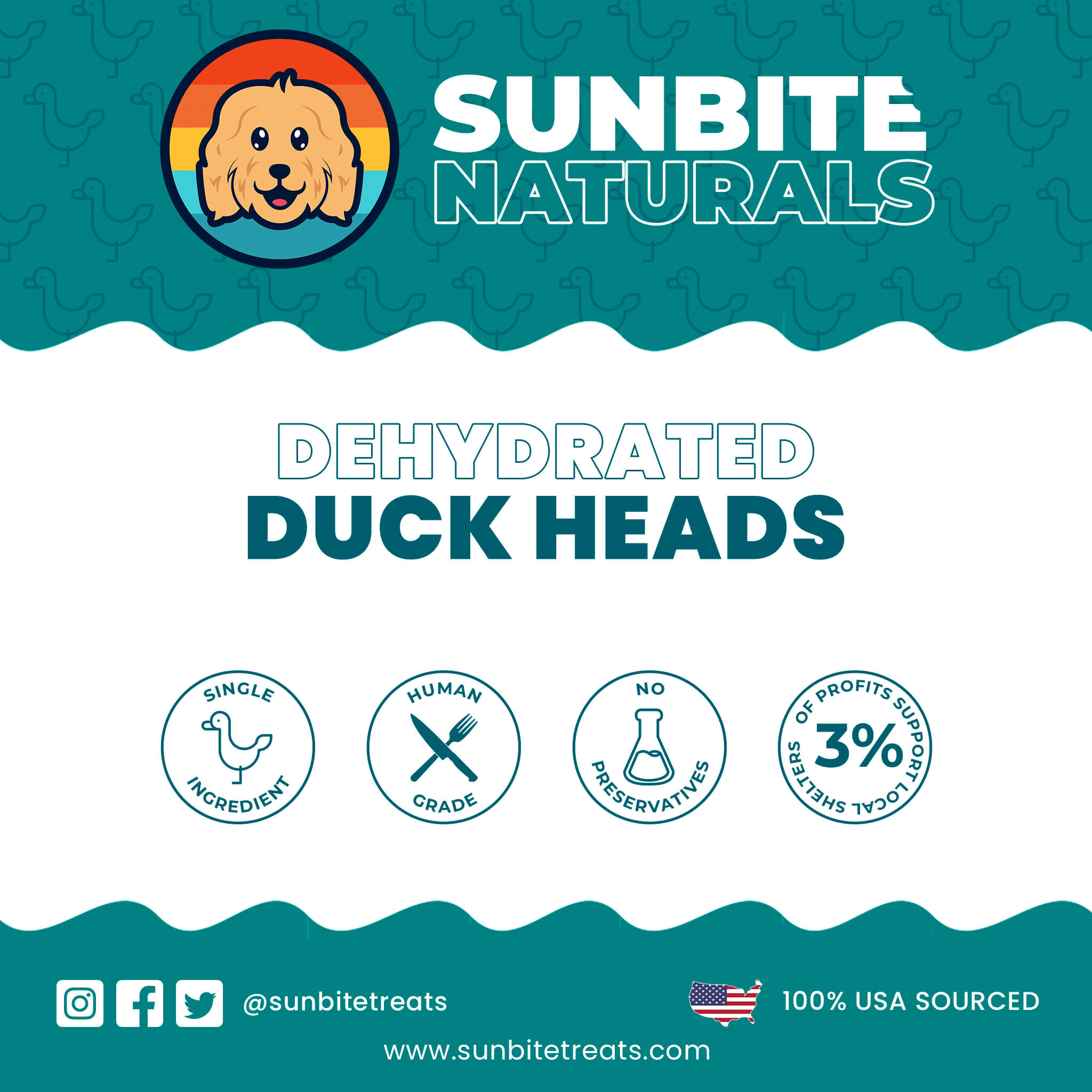 Dehydrated Duck Heads