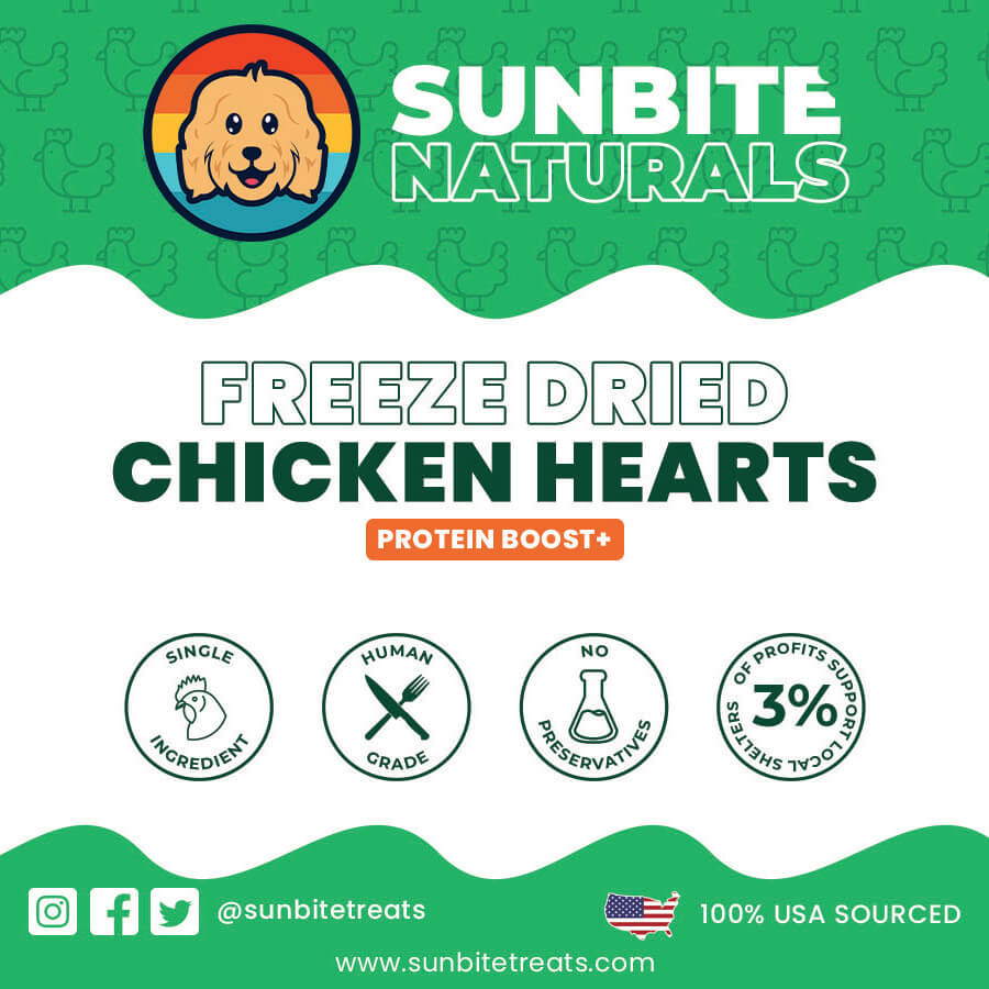 Freeze Dried Chicken Hearts