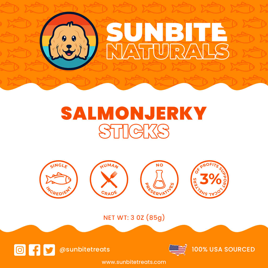 Dehydrated Salmon Jerky Sticks