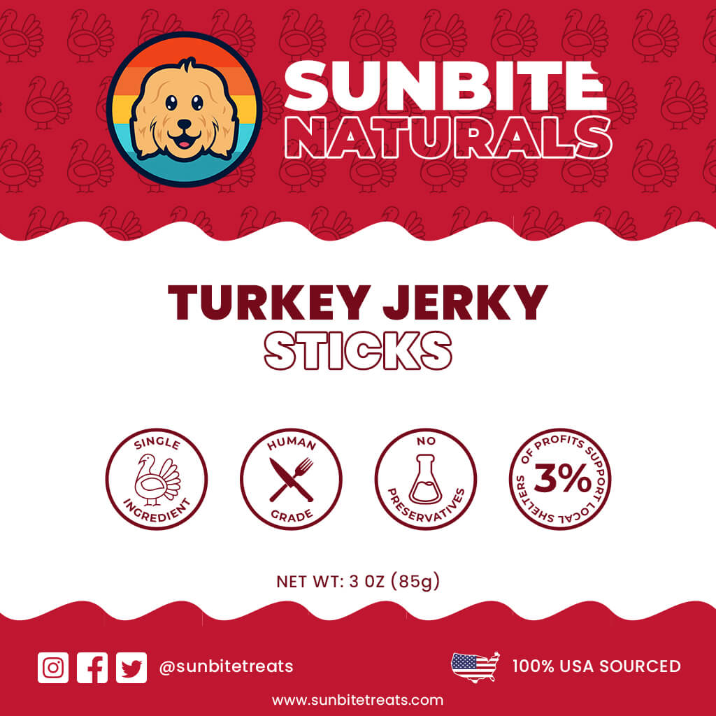 Dehydrated Turkey Jerky Sticks